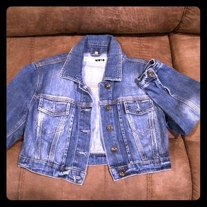 TopShop MOTO crop Jean Jacket